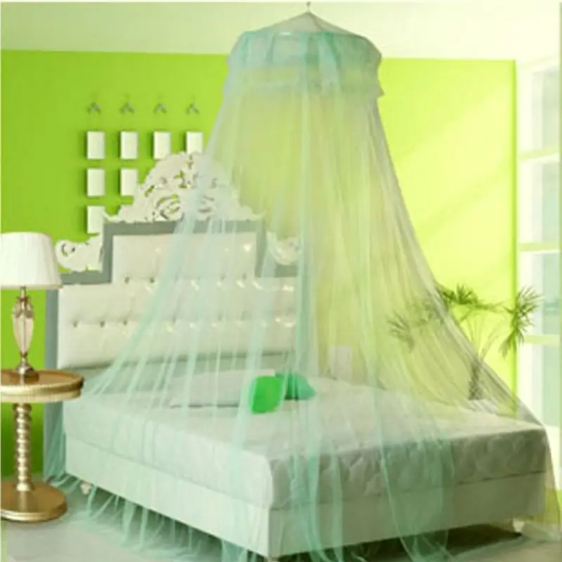 Color: PURPLE - Princess Style Mosquito Net Mesh Hung Dome Home Canopy Mosquito Mesh Bedding Net Home Supplies
