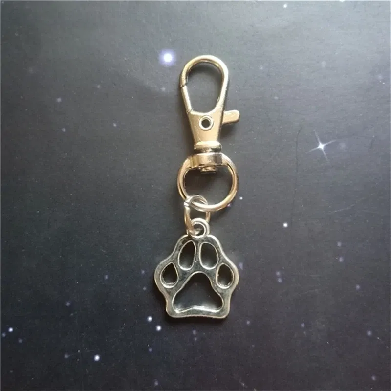 Dog Paw Keychain, Tiny Paw Keychain, Paw Print Jewelry, Dog Paw Charm Keychain, Gift for Him, Pet Gift