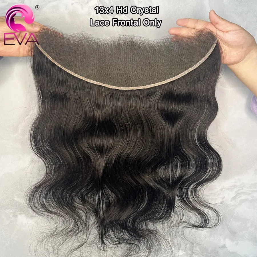 Color: #2, Material Grade: Remy Hair, Stretched Length: 16inches - Eva 5x5 Hd Lace Closure Straight 13x4 Lace Frontal Closure Hand Tied Human Hair Closures Free Part Hd Lace Closure Pre Plucked