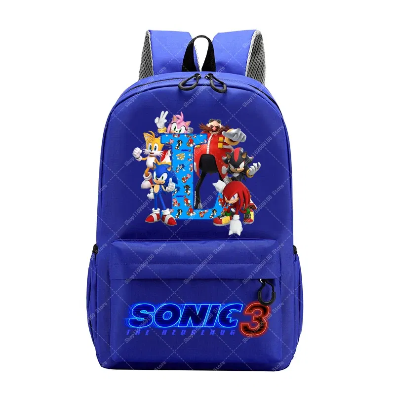 Color: APRICOT, Size: 12" - Sonics Children Cartoon Schoolbag Kids Anime Cute Backpack Boy Fashion Knapsack Student Casual Shoulders Book Bag Xmas Gift 2025