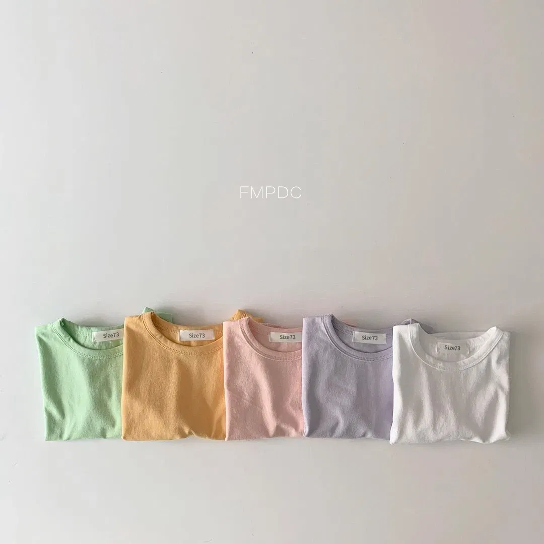 Color: Lavender, Kid Size: 6M - Korea Baby Tee 2023 Baby Autumn Clothes Basic Soft Bottoming Shirt Toddler Girl Clothes T-shirts Baby Boys Clothes Tank Tops New