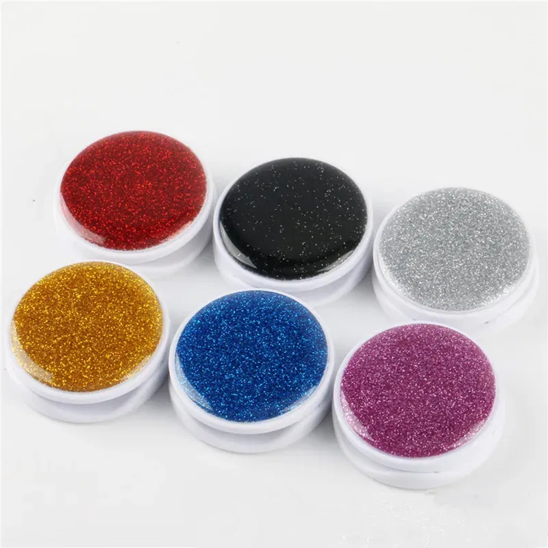Color: WHITE - 1pcs Cell Phone Bracket Houder Universal Quicksand Glitter Expanding Smartphone Holder Grip Stand For iPhone X XS 8 7 6 Plus