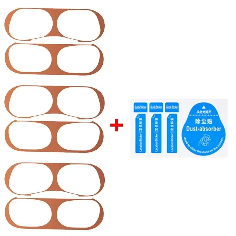 Color: MULTICOLOR - Dust-proof Sticker for Apple AirPods Pro Ultra-Thin Metal Dust Guard Protective Earphone Film for AirPods Pro 2 Cleaning Sticker