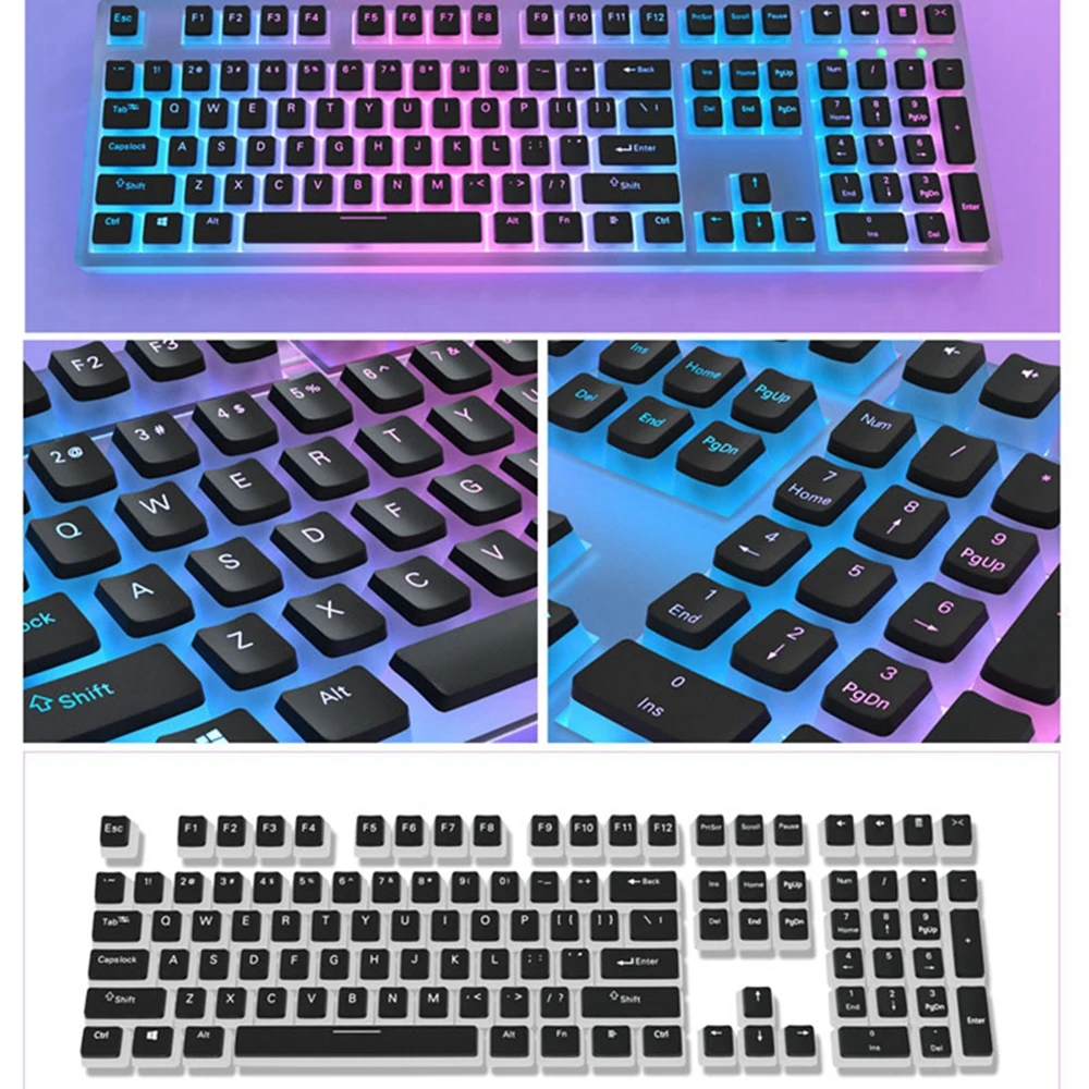 Color: Orange - 129Keys Keyboard Keycap OEM Profile PBT Material Key Cap for Mx Hot Swap Mechanical Keyboard Switch Transparent Pudding Keycaps