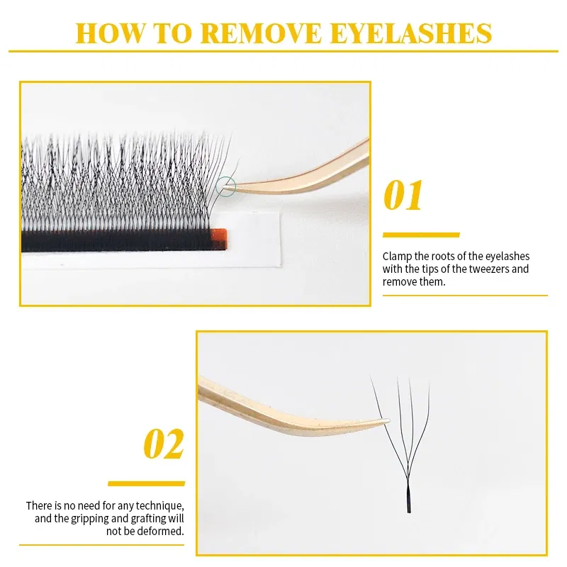 Curl: D, Thickness: 0.07mm, Length: 11mm, Ships From: CHINA - Gemerry Cilios W 4D W-shaped Eyelash Extension Automatic Flowering W Lashes LU/L/C/D Curl High Quality Individual Fake Eyelashes