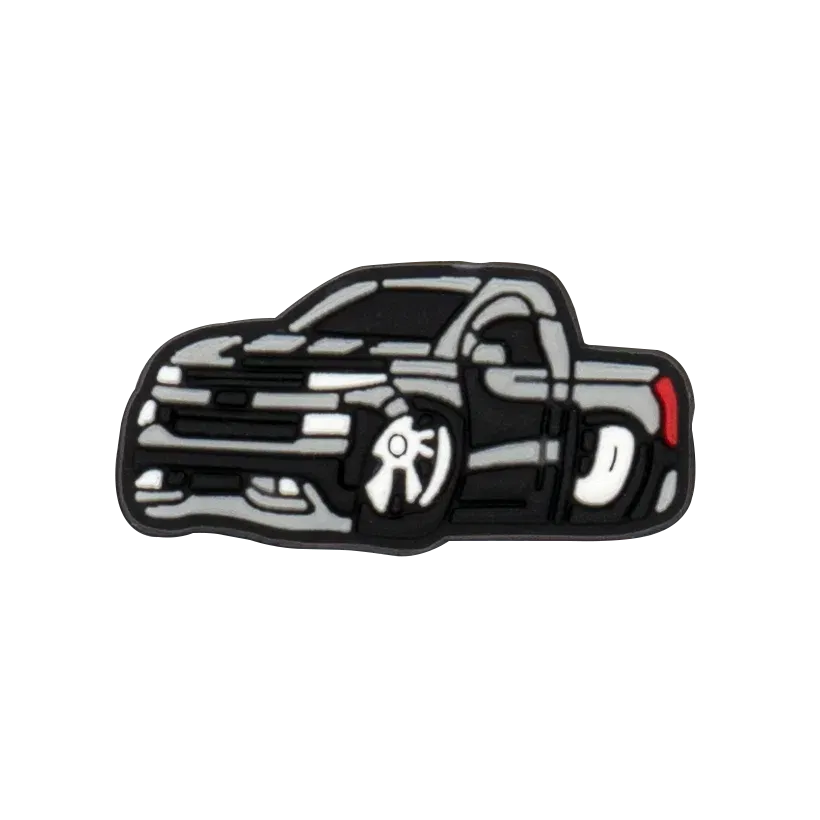 Color: Dark Khaki Cloth Color - 1pcs Clog Charms Cars Cool Roadster SUV PVC Clips Accessories Mini Classic Car Shoe Charms Turbine Clog Pin Kids Gift