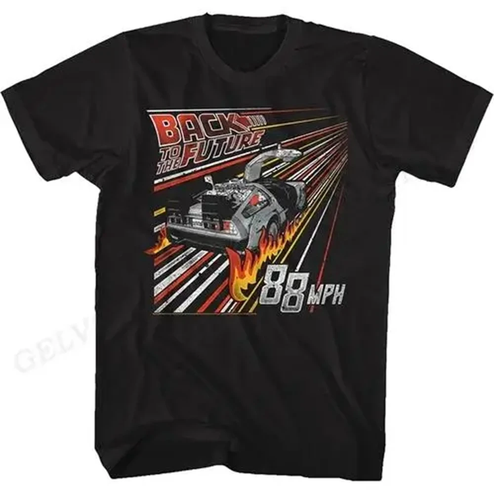 Color: GRAY, Size: S - Back To The Future T Shirt Graphic Print Men Women Fashion Hip Hop Streetwear Short Sleeve Plus Size T Shirt Unisex 62473