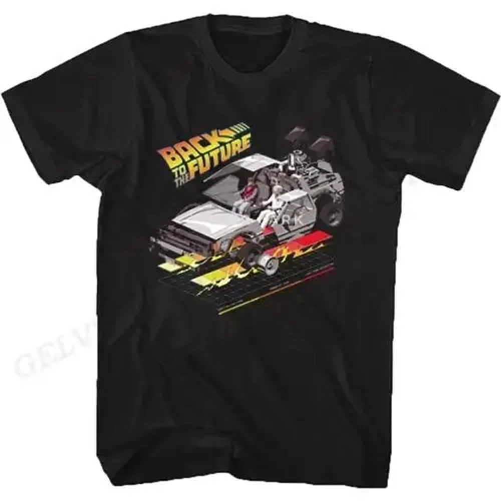 Color: GRAY, Size: S - Back To The Future T Shirt Graphic Print Men Women Fashion Hip Hop Streetwear Short Sleeve Plus Size T Shirt Unisex 62473