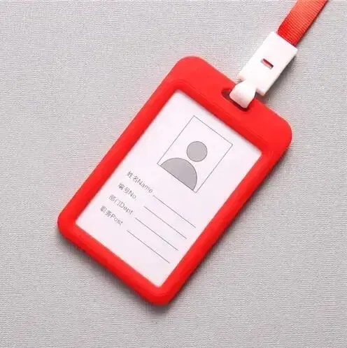 Color: Tiger Stripe - Unisex Colorful Employee Id Case with Lanyard Double Side Id Credit Card Holder Access Bus Card Case Badge Holder Card Sleeve