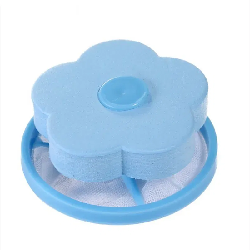 Color: army green - Laundry Ball Floating Pet Fur Lint Hair Catcher Clothes Cleaning Ball Laundry Hair Removal Cleaning Mesh Bag For Washing Machine