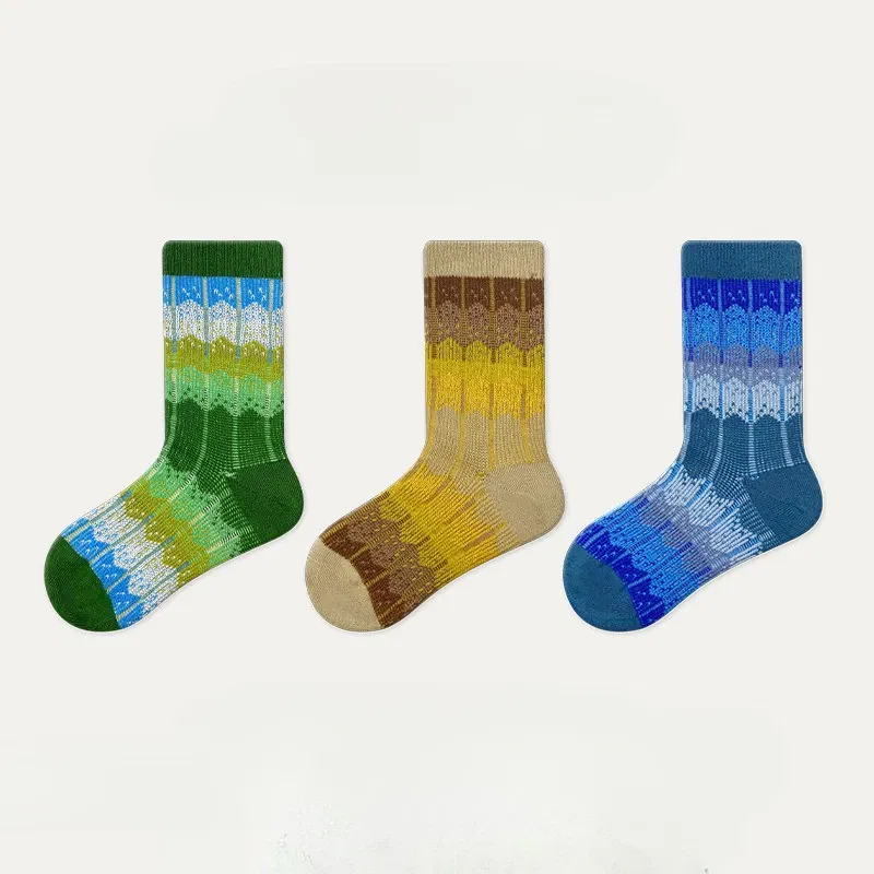 Color: Black, Size: 4-6T - Three Pairs of Spring and Autumn New Children's Double Needle Double Road Boneless Zero Line Combed Cotton Comfortable Socks