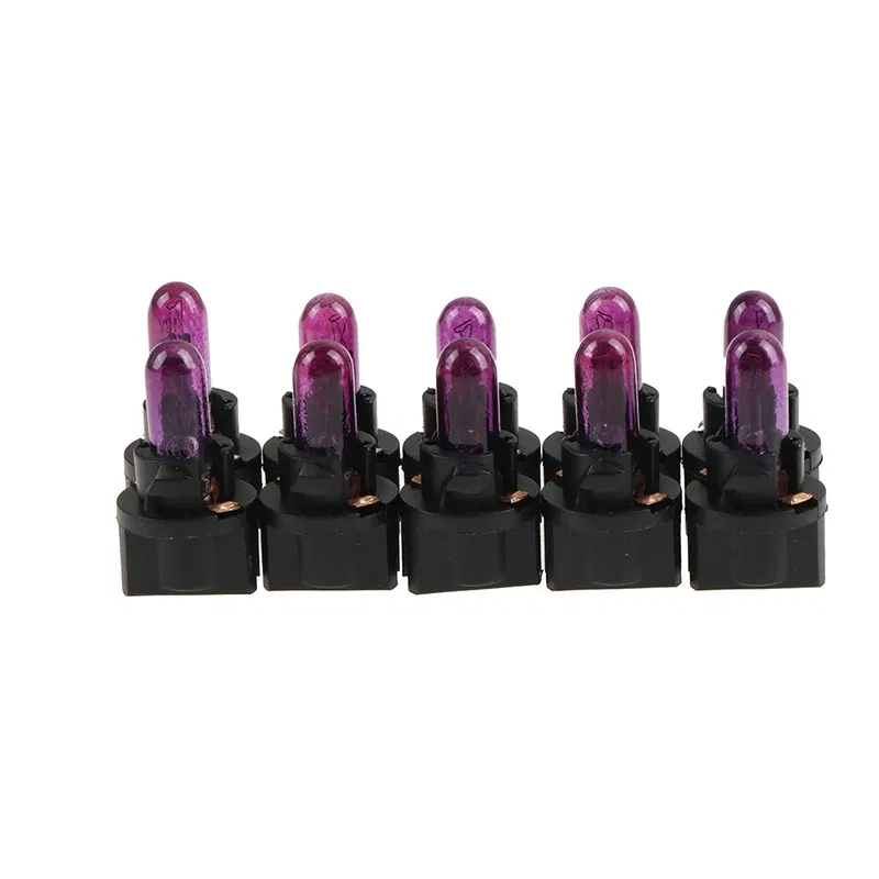 Emitting Color: Red - 10Pcs T5 SMD LED Car Light Automobiles Light-emitting Diode Instrument Gauge Dashboard Light Bulbs Auto Interior Indicator Lamp