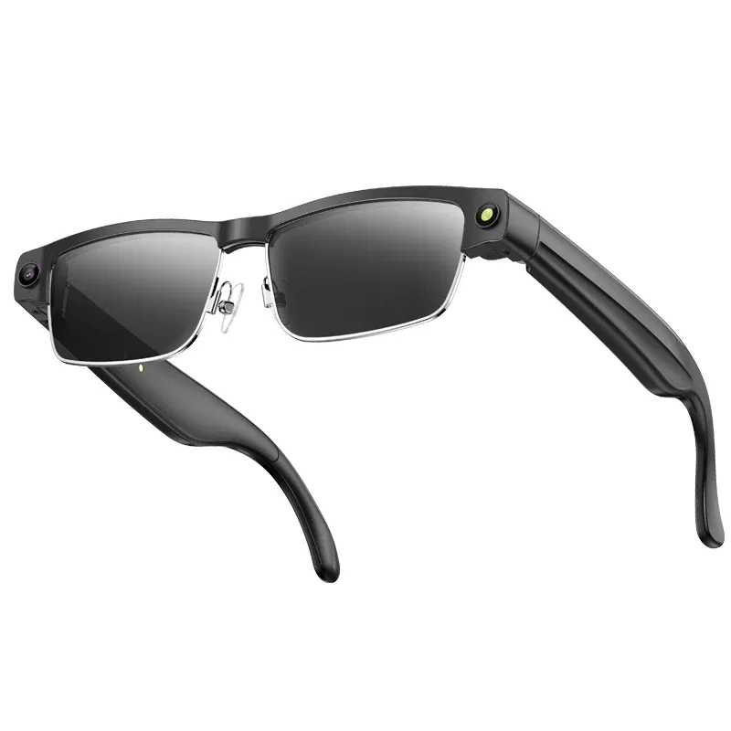 Color Name: Silver - Smart AI Glasses With 8MP HD Camera Chat GPT Touch Sport Sunglasses Bluetooth Call Video Music Player Object Recognition