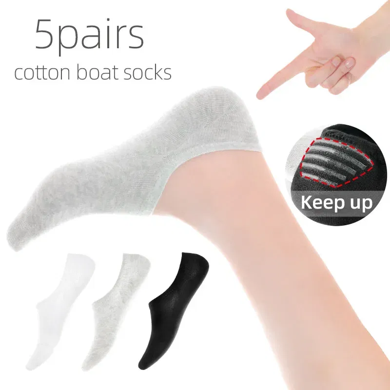 Color: Pink, Size: 13T - 5 pairs of boys girls children  soft invisible socks low  casual cotton leisure sailing anti-skid stealth non-display