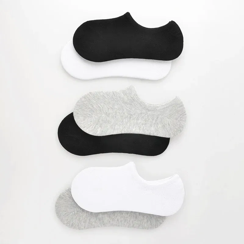 Color: Pink, Size: 13T - 5 pairs of boys girls children  soft invisible socks low  casual cotton leisure sailing anti-skid stealth non-display