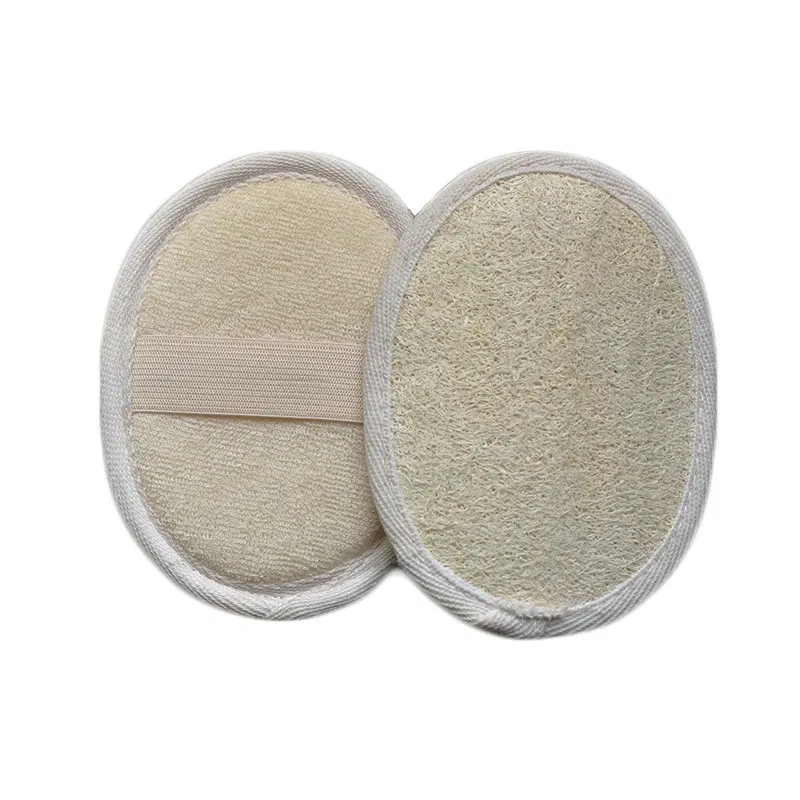 Color: green - Natural Loofah Sponge Bath Shower Rub Bath Shower Wash Body Pot Sponge Scrubber Durable Healthy Massage Brush