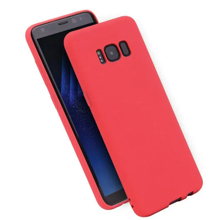 Color: Pink, Material: TPU - Case For Samsung Galaxy S8 S9 S10 S20 Ultra A6 A7 A8 A9 2018 S20 Plus A10 A20 A30 A50 A70 Matte Silicone Soft TPU Cover case