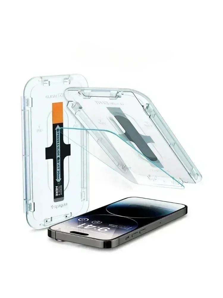 Color: Frosted - BX -Sp-gen tempered glass ForIPhone 15 Pro Max/15/16 Pro Max s24 ultra GLAS.tR EZ Fit Auto Tray HD for iPhone Screen Protector