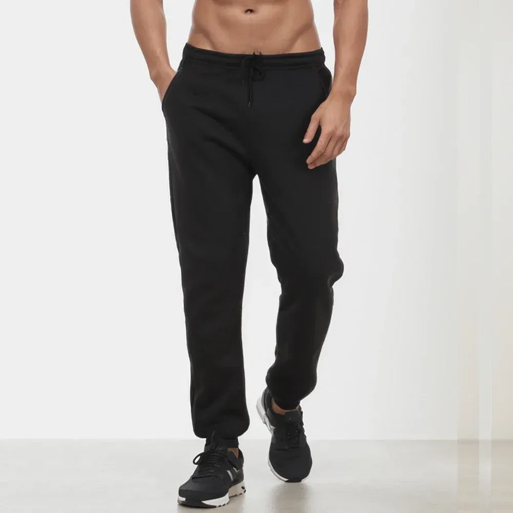 Color: GRAY, Size: M - Men's Casual Sweatpants Fleece Sports Pants Unisex Fashion Solid Loose Trousers Streetwear Autumn Winter Jogging Fitness Pants
