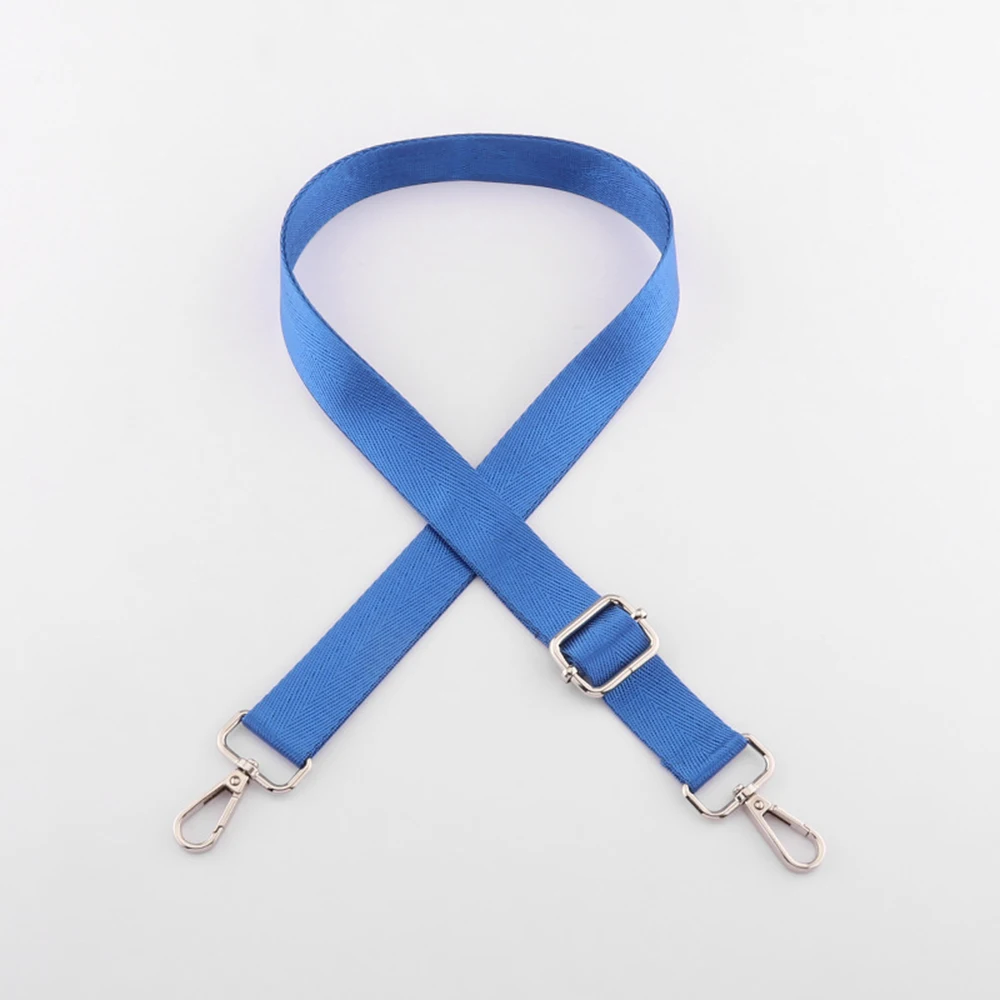 Color: Bronze - Shoulder Bag Strap Fashion Wide Replacement Strap For Bags Nylon Woman Messenger Bag Accessories Silver Metal Buckle Bag Straps