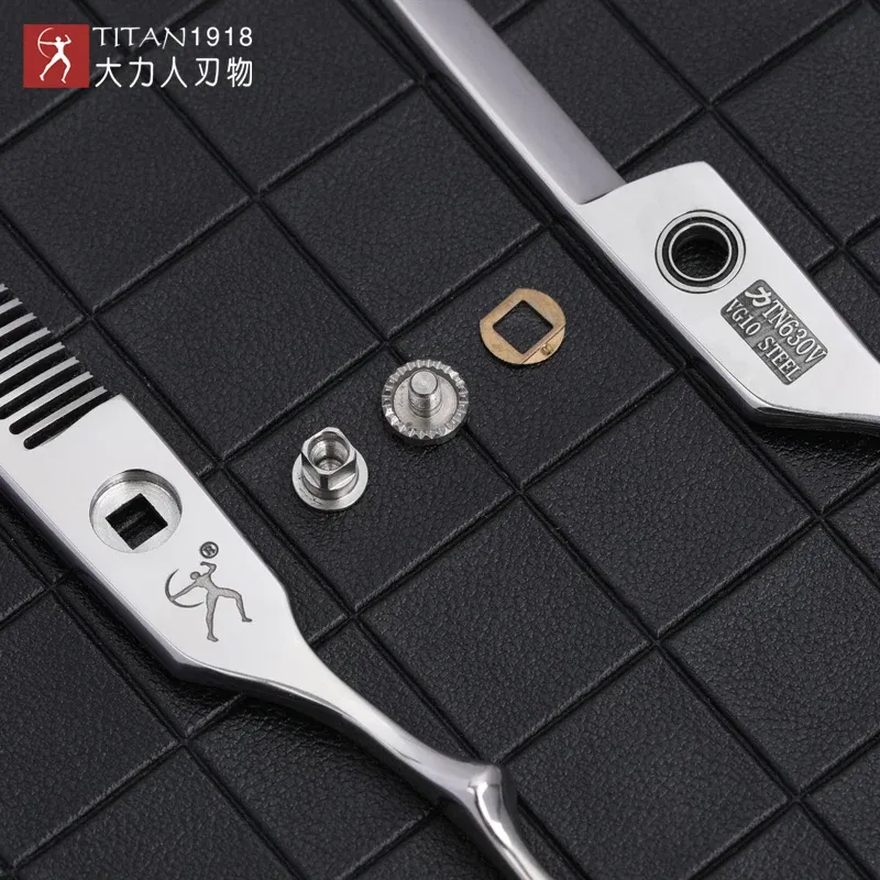 Color: Black - Titan professional hairdresser's barber set of scissors cutting  Hairdressing salon scissors  sharp tools 5.5inch 6.0inch