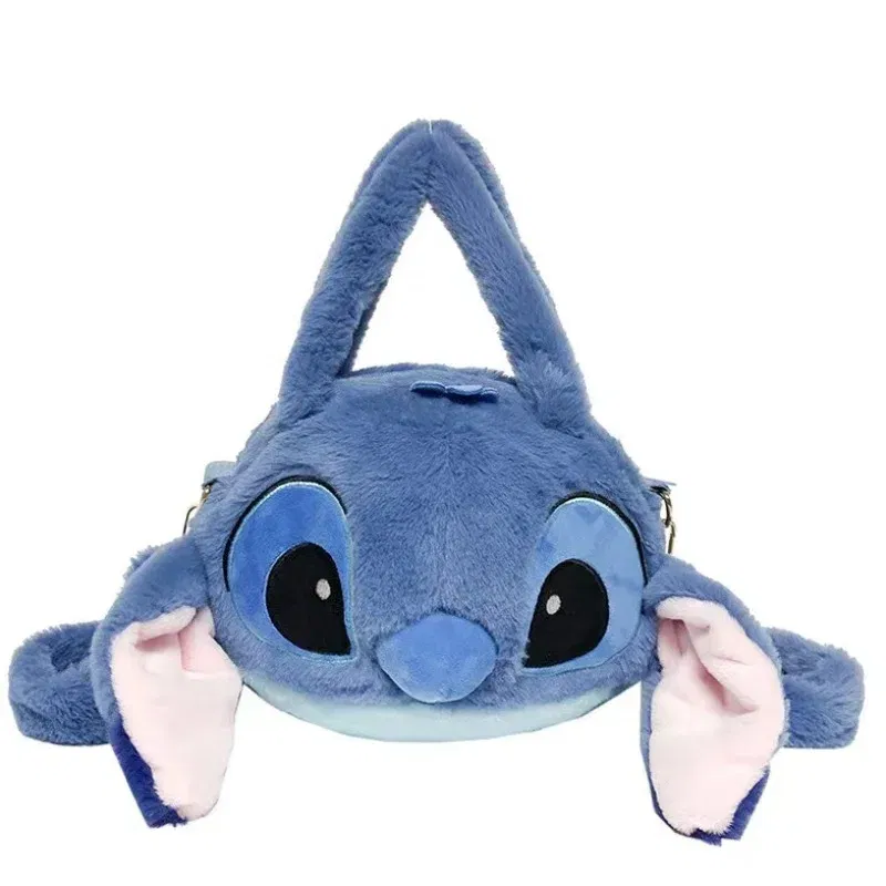 Color: Blue - Disney Lilo & Stitch Plush Toys Kawaii Tigger Winnie The Pooh Anime Stuffed Toys Children Cartoon Plushie Soft Girls Plush Bag