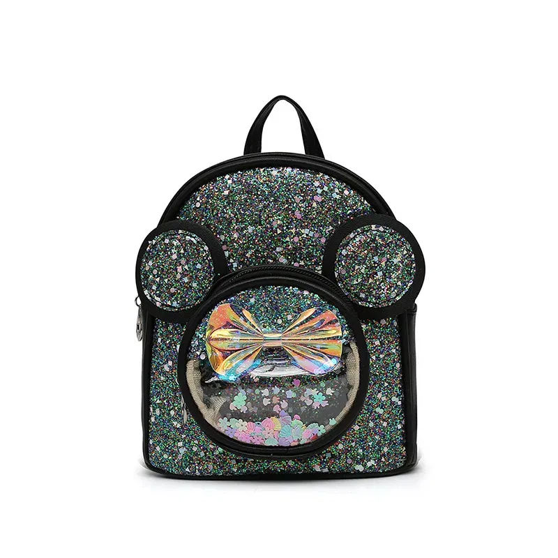 Color: SKY BLUE - New Cute Children's Bag Fashion Sequin Kindergarten Backpacks for Baby Girls Cartoon Casual Schoolbag Princess Bag Girls Gifts