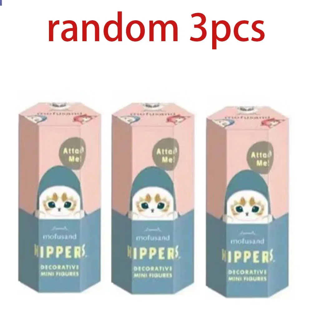 Color: Gold - Kawaii Sonny Angel Mofusand Hippers Series Blind Box Action Figure Cute Doll Mystery Box Mobile Phone Car Decor Christmas Gift