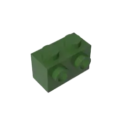 Color: Yellow - MOC PARTS DIY GDS-634 BRICK 1X2 W. 2 KNOBS compatible with lego 11211 children's toys Assembles Building Blocks Technical