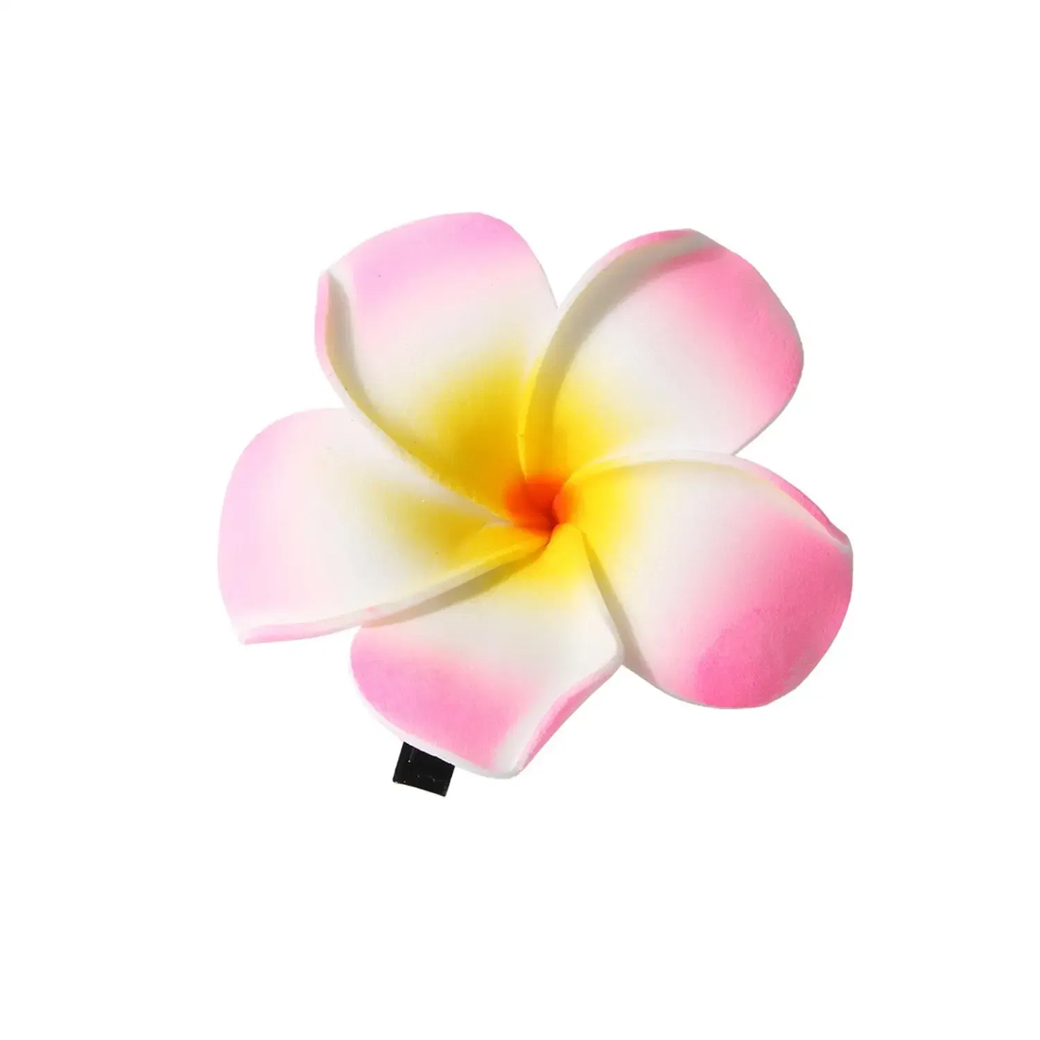 Color: SKY BLUE - 5.5/7/8/9cm Plumeria Flower Hair Clips For Girls Women Hairpins Egg Flower Barrette Hawaiian Wedding Artificial Headwear