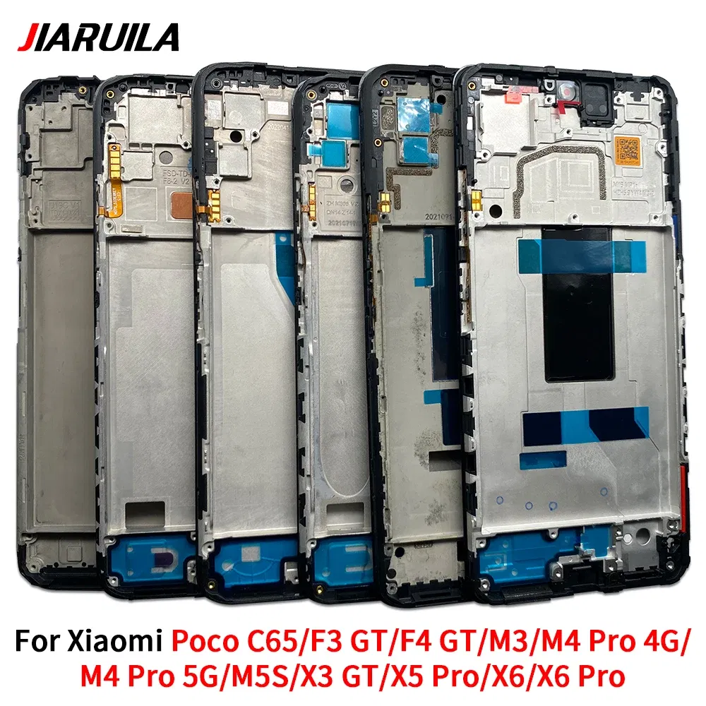 Color: Blue - LCD Screen Middle LCD Front Frame Housing Bezel Plate Panel Chassis For Xiaomi Poco C65 X3 F3 F4 GT M3 M4 Pro 4G 5G M5S X5 X6