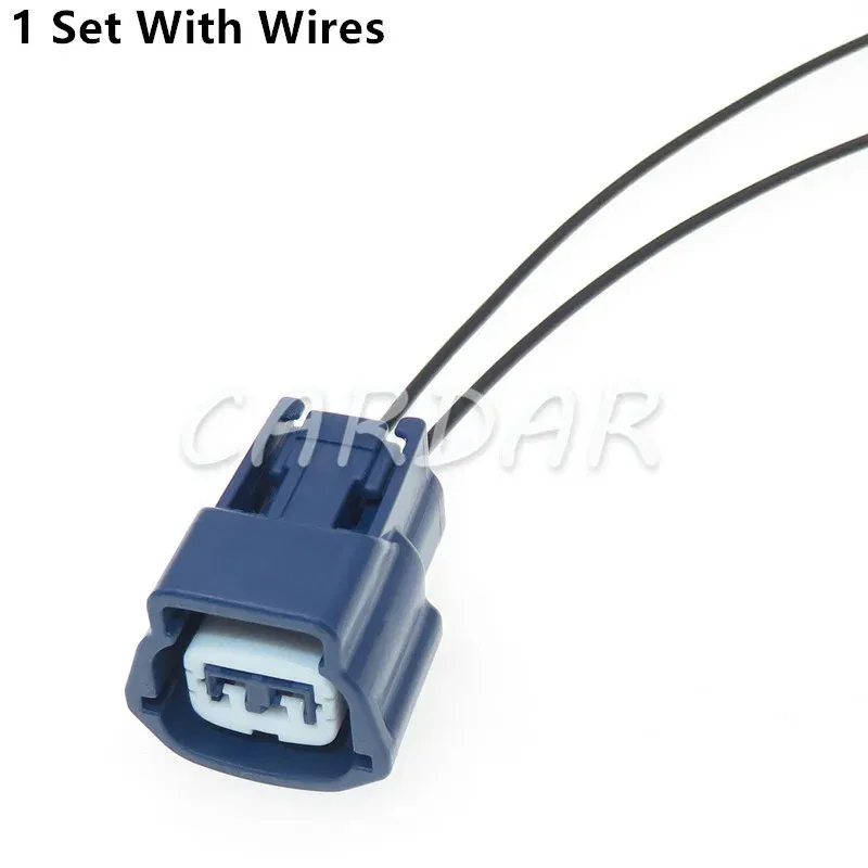 Color: WHITE - 1 Set 2 Pin 6189-0777 Automobile Sealed Connector Electrical Waterproof Socket AC Assembly Water Temperature Sensor For Nissan