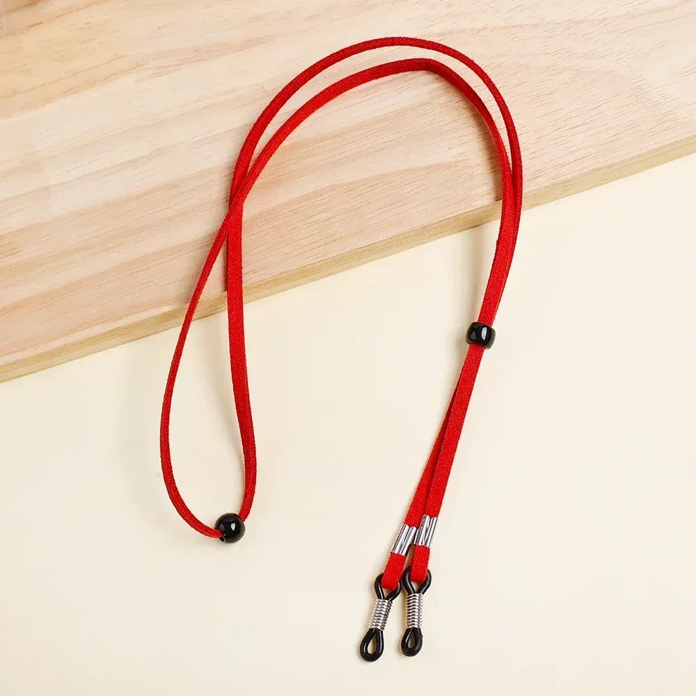 Color: WHITE, Ships From: CHINA - Men Leather High Quality Anti-slip Sunglasses Lanyard Strap Eyeglass Reading Glasses Chain Cord Holder Glasse Necklace Unisex