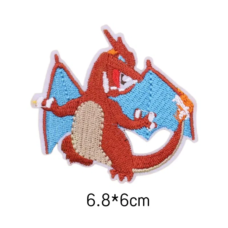 Color: Red - Original Pokemon 3 style Gengar Patch DIY Badge Cloth Patch Embroidery Clothing bag sticker Down Jacket Denim Xmas Gift