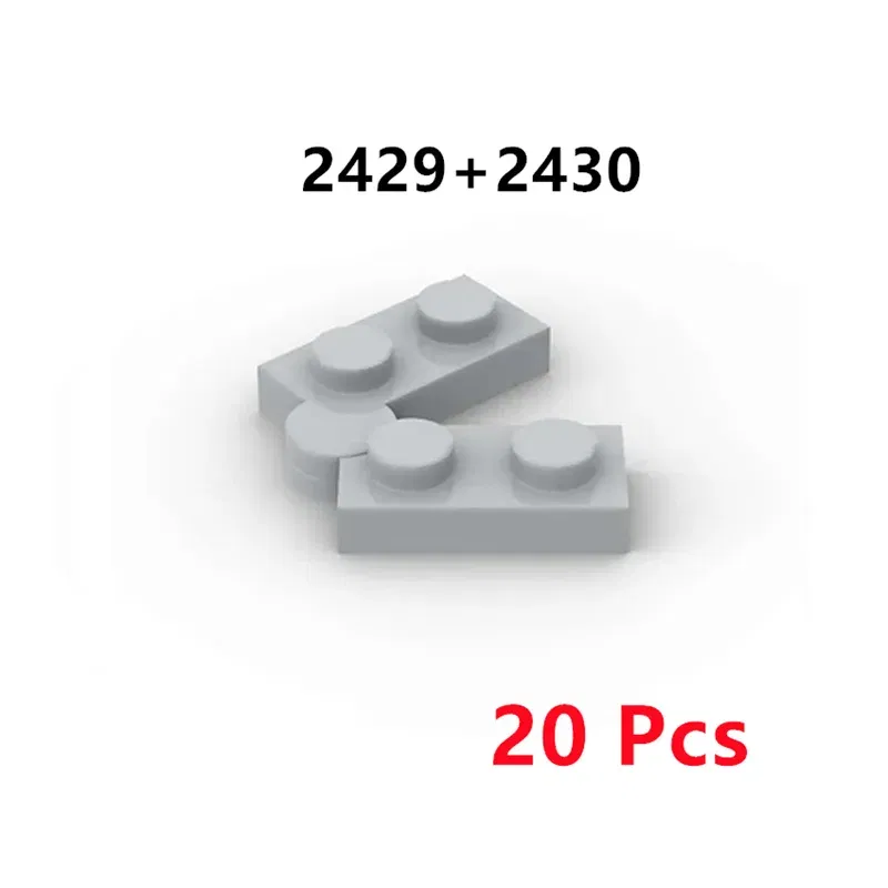 Color: black - 10/20 Pair/Lot Buildings Blocks 2429 2430 3937 3938 Hinge Plate 1 x 4 Swivel 1 x 2 Base and Top Brick Toy For High-Tech MOC Set