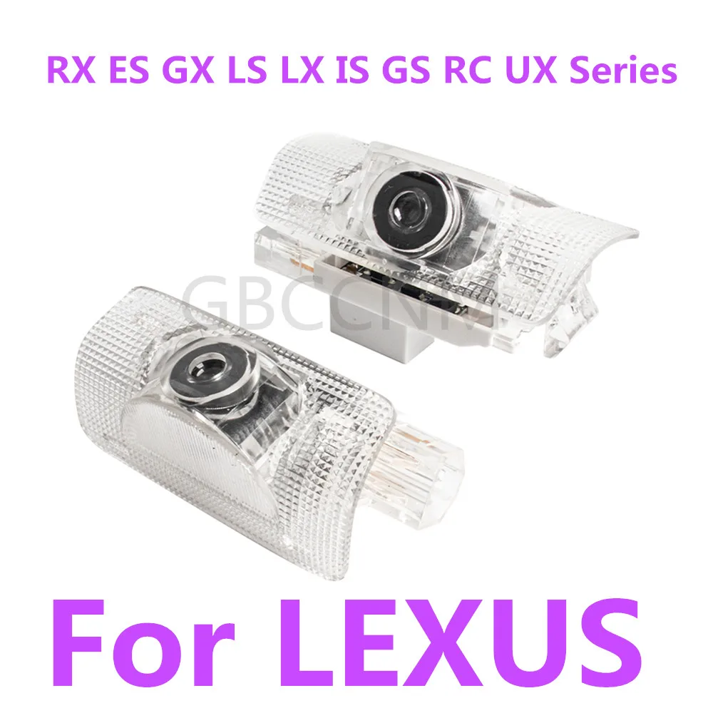 Emitting Color: Blue - LED Car Ghost Shadow Welcome Door Light Bulbs Accessories For LEXUS RX300 RX330 RX350 RX400h RX450h ES250 ES300 ES300h ES330