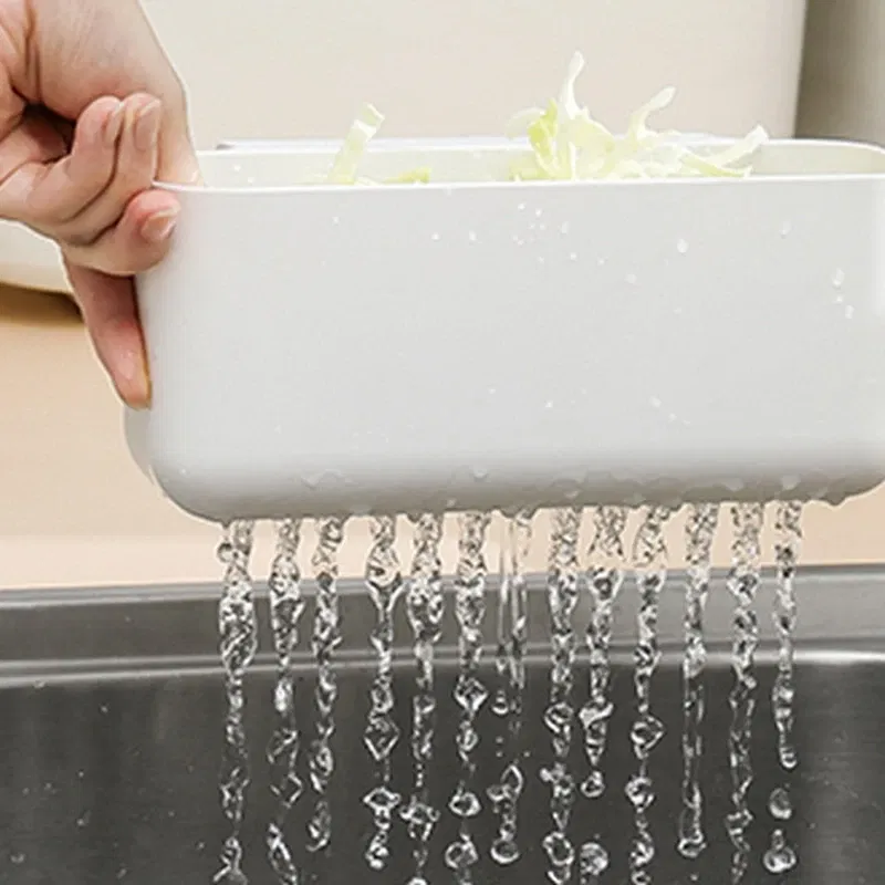 Color: light green - Justdolife Sink Sponge Holder Multifunctional Sink Drain Strainer Basket Sink Storage Rack Kitchen Drainer Rack Storage Basket