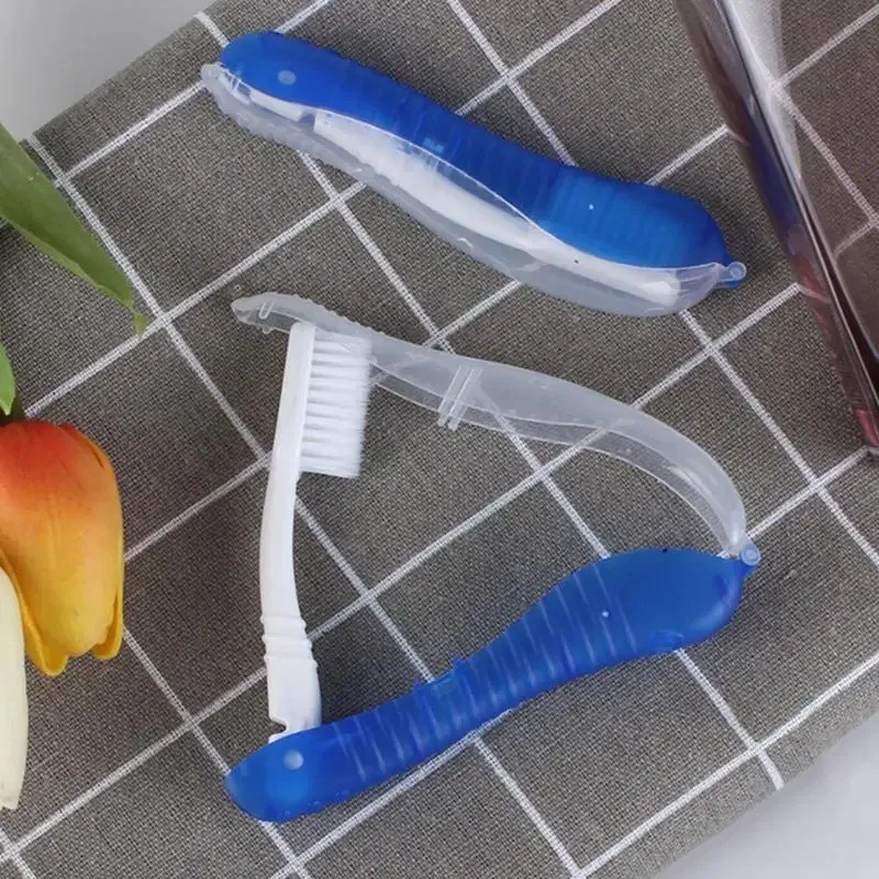 Color: Red, Ships From: CHINA - Hygiene Oral Portable Disposable Foldable Travel Camping Toothbrush Hiking Tooth Brush Tooth Cleaning Tools Folding Toothbrush