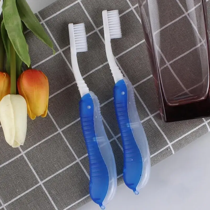 Color: Red, Ships From: CHINA - Hygiene Oral Portable Disposable Foldable Travel Camping Toothbrush Hiking Tooth Brush Tooth Cleaning Tools Folding Toothbrush