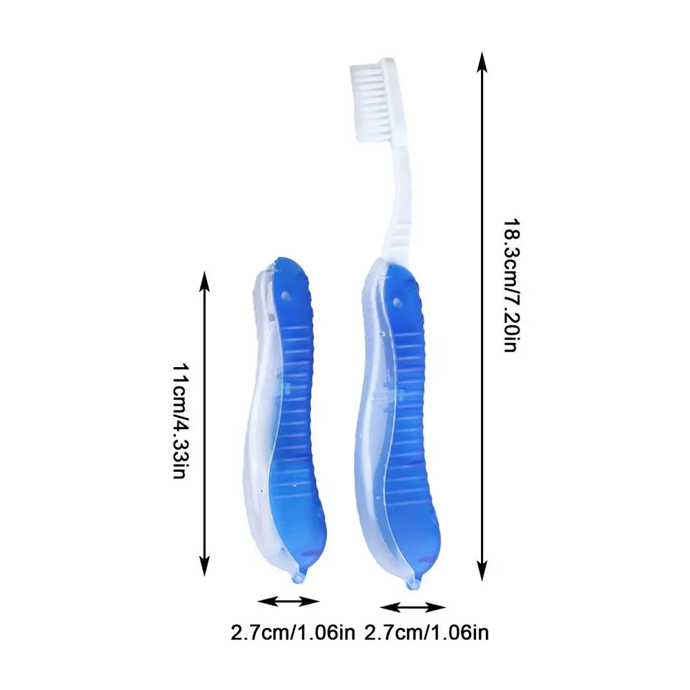 Color: Red, Ships From: CHINA - Hygiene Oral Portable Disposable Foldable Travel Camping Toothbrush Hiking Tooth Brush Tooth Cleaning Tools Folding Toothbrush