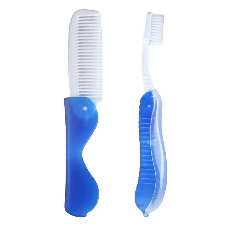 Color: Red, Ships From: CHINA - Hygiene Oral Portable Disposable Foldable Travel Camping Toothbrush Hiking Tooth Brush Tooth Cleaning Tools Folding Toothbrush