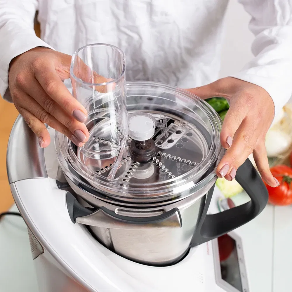 Color: Light Grey - Free Shipping Kitchen Mixcover Bimby Blender Accessories Vegetable and Cheese Cutter Grater For Vorwerk Thermomix TM5 TM6
