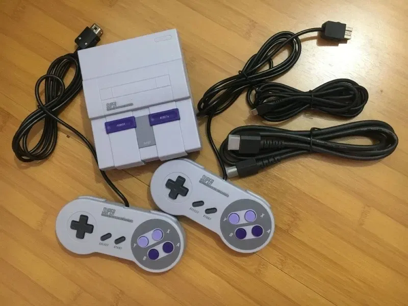 Color: Yellow, Ships From: CHINA - New! Save game Super HD Output For SNES Retro Classic Handheld Video Game Player HDMI-compatib TV Mini Game Console Built-in 21
