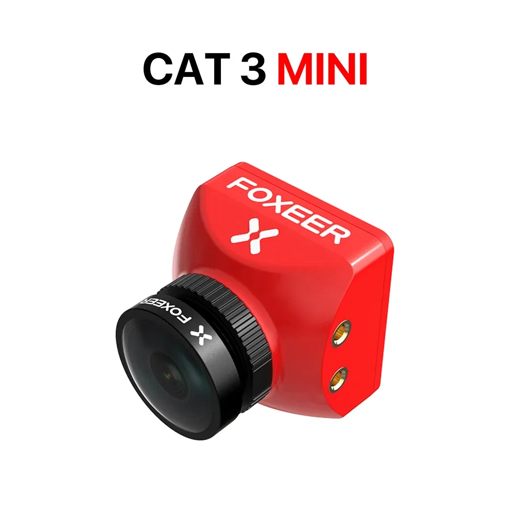 Color: Yellow - Foxeer Cat 3 Micro Mini FPV Camera Low Latency Low Noise 1200TVL 0.00001Lux FPV Night Camera 2.1mm PAL/NTSC For RC Racing Drone