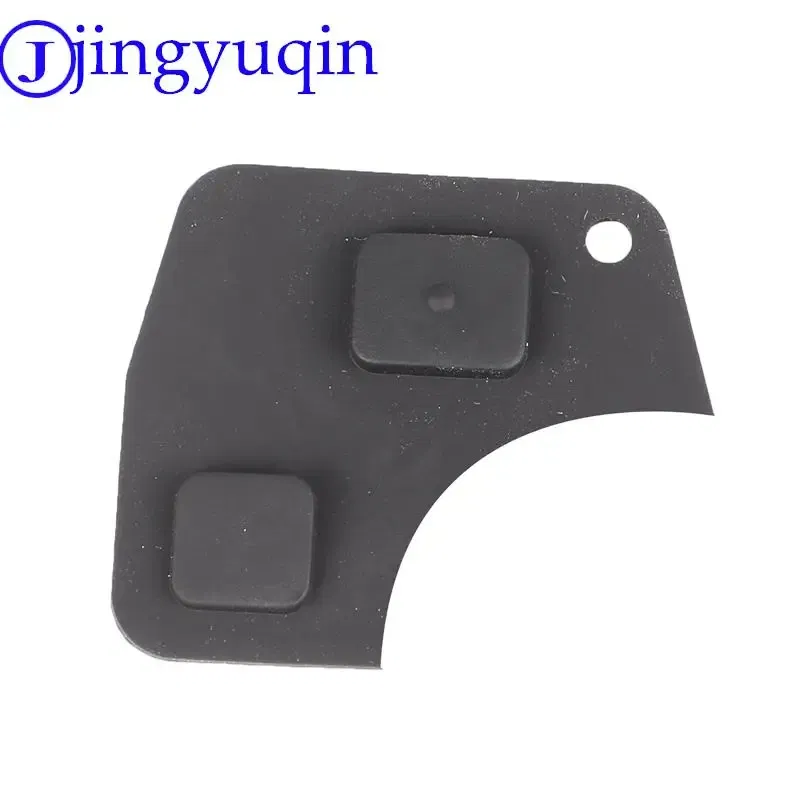 Color: WHITE - jingyuqin Car Key Shell Button Pad For TOYOTA Yaris Avensis Remote TOY47 2/3 Button Case Fob With Button Pad