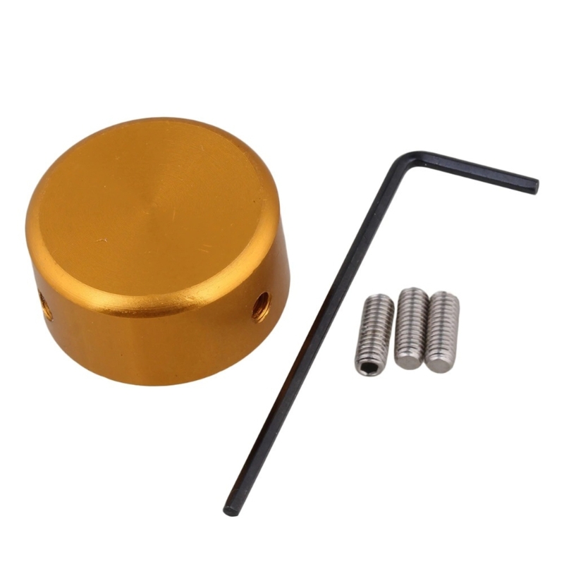 Color: Gold - Electric Guitar Effect Pedal Toppers Guitar Effect Foot Cap with Insert Screws Guitar Effect Make Cap Metal Buttons