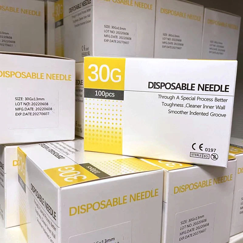 Specification: 13mm - 100Pcs 25G 27G 29G 34G 33G 32G 31G 30G Painless Small Superfine Beauty Needle Disposable Injection Piercing Needles 1.5/4/6/13mm