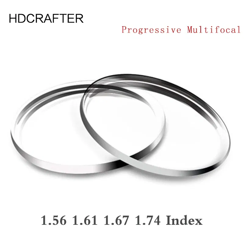 Lens Index: 1.61 - 2 PCs 1.56 1.61 1.67 1.74 Progressive Multifocal Prescription Glasses Lenses Myopia Reading Optical Bifocal Prism Aspheric Lens