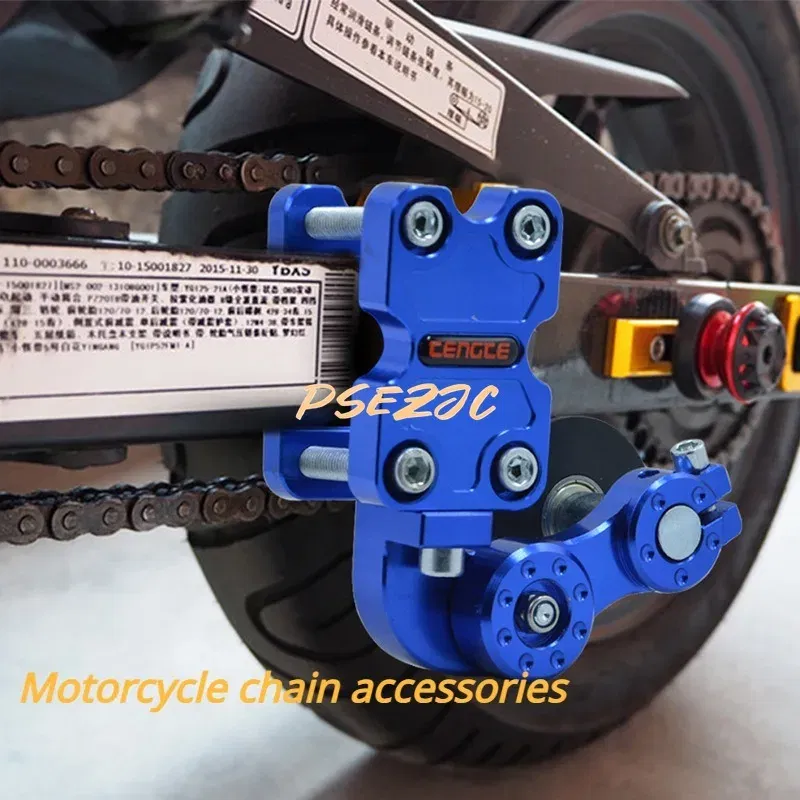 Color: Blue - Motorcycle Chain Automatic Adjustment Modification Accessories Tensioner Chain Adjuster Chain Tightener