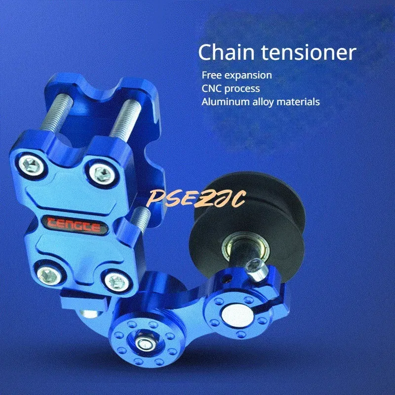 Color: Blue - Motorcycle Chain Automatic Adjustment Modification Accessories Tensioner Chain Adjuster Chain Tightener